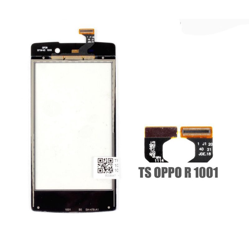 Touchscreen TS TC Kaca Depan Oppo R1001 R 1001