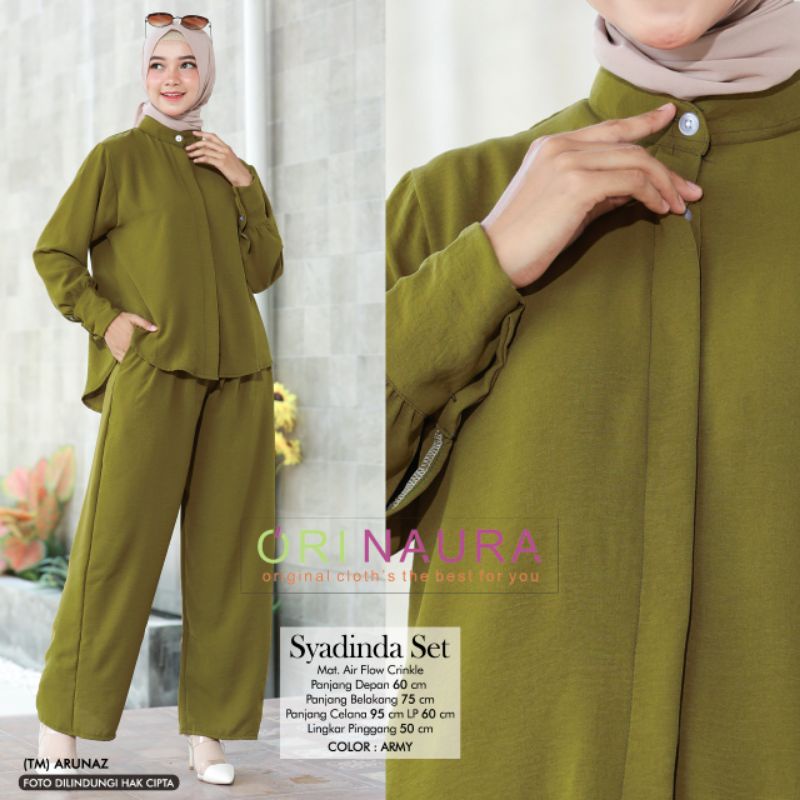 Setelan Wanita Syadinda Set By Ori Naura-2
