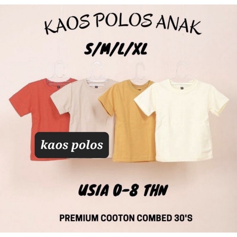 Kaos Anak Premium Cotton Combat 30S