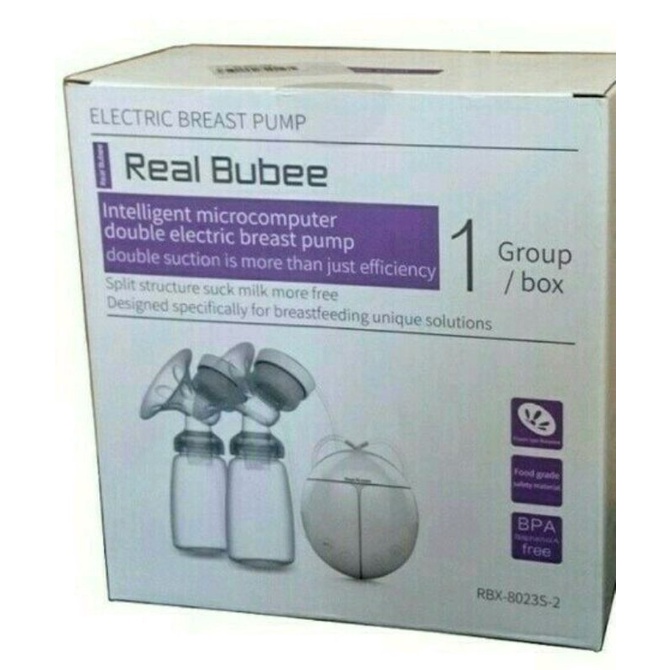 Pompa Asi Elektrik Bubee Double Breast Pump Pompa Asi Perlengkapan Bayi