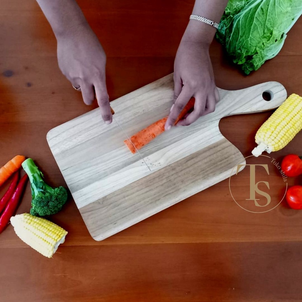 TALENAN KAYU JATI ANEKA MODEL CUTTING BOARD PREMIUM