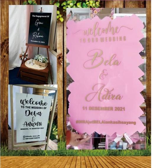 

Pasti Update CUTTING STICKER WELCOME WEDDING/ENGAGEMENT;