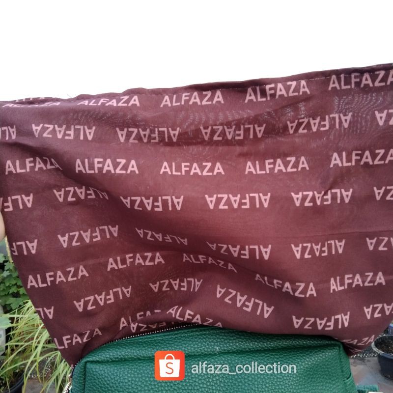 ALFAZA Tas Selempang Wanita Bahan Kulit Jeruk ukuran P32xT24xL10