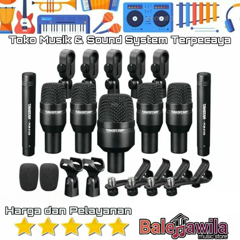 Drum Microphone Mic Drum Kit Takstar DMS D7 DMS-D7 DMSD7 ORIGINAL