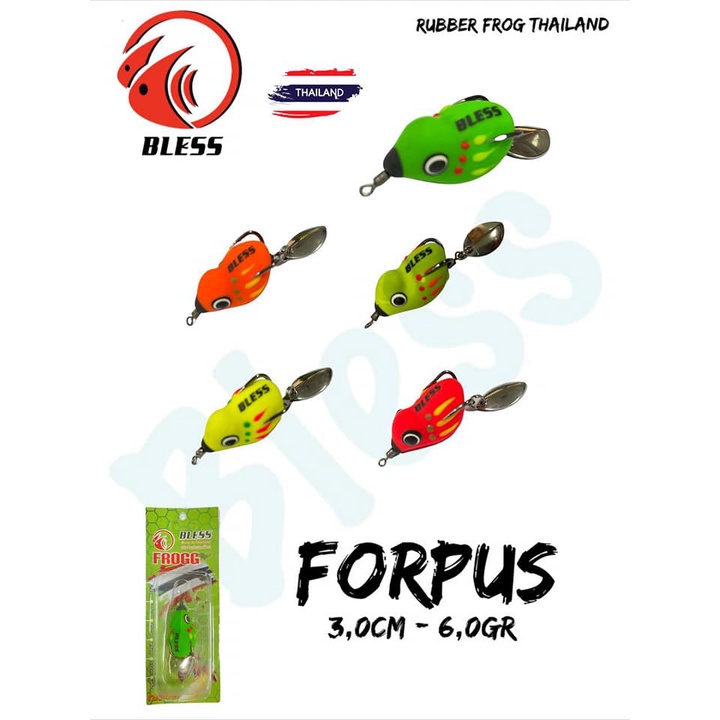 RUBBER FROG BLESS FORPUS 3cm / 6gram