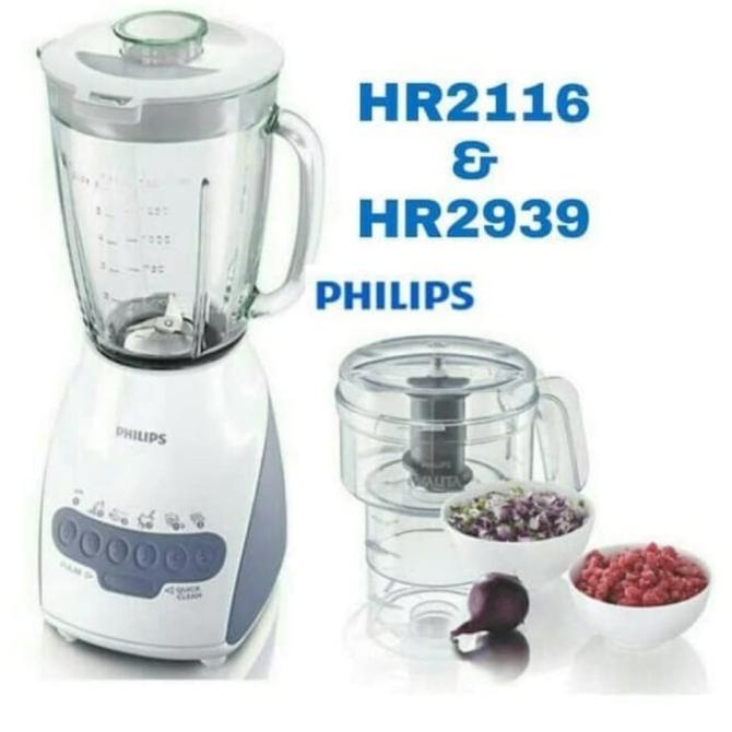Philips HR 2116 + HR 2939 Blender Gelas Kaca Paket Chopper Philips Ori selalu ada