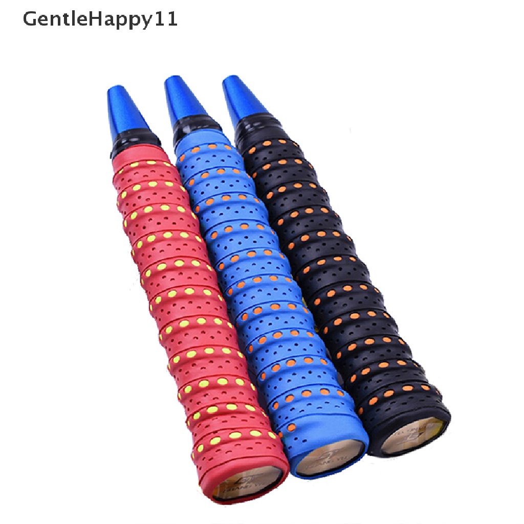 Gentlehappy Serap Keringat Raket Tape Anti slip Handle Grip Untuk Tenis Badminton Squash Band