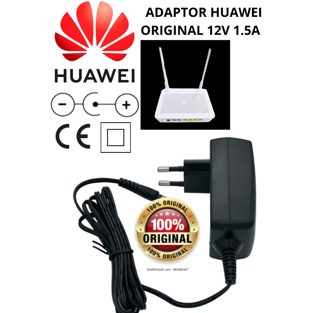 HUAWEI Switching Adaptor 12V 1.5A ORIGINAL ROUTER MODEM ORBIT CCTV DVR ONT STB ANDROID DLL