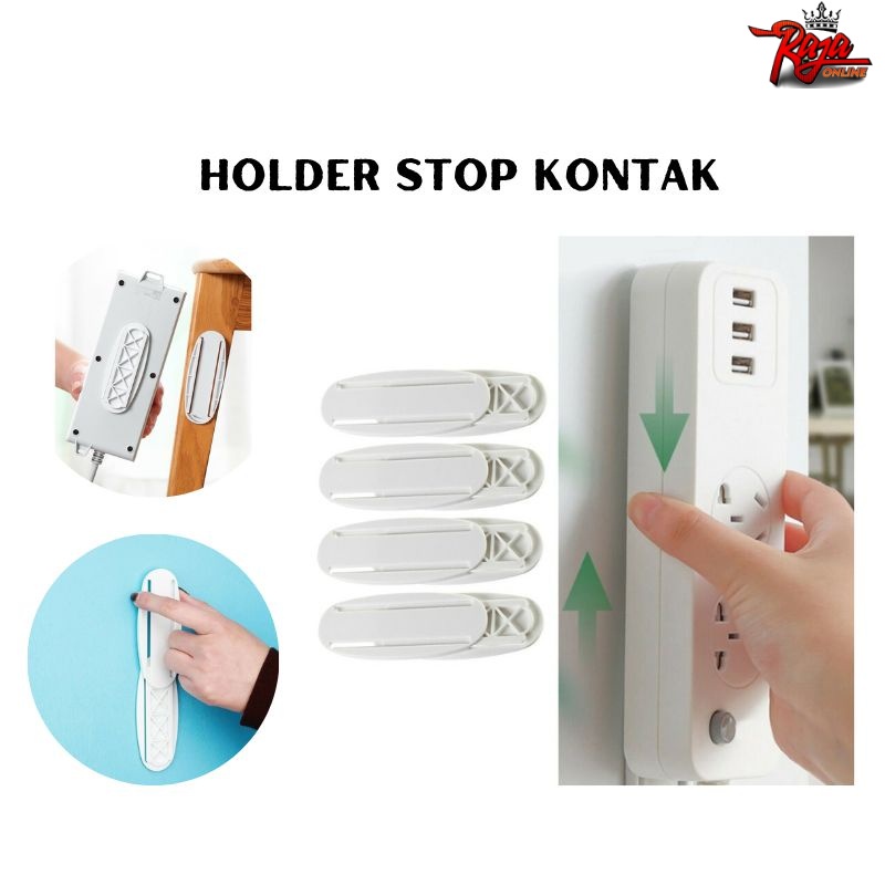 HS01- Outlet Holder Perekat Stop Kontak Multifungsi