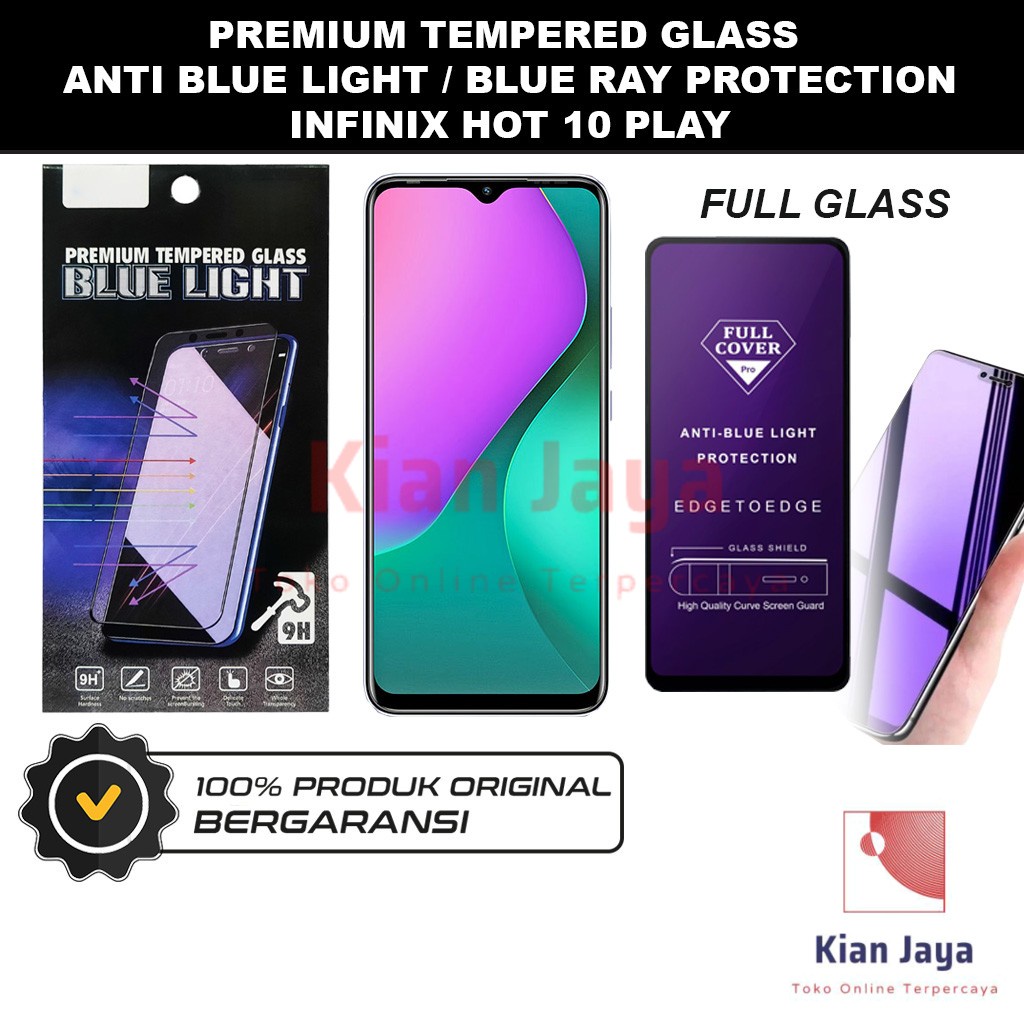 Tempered Glass Infinix Hot 10 Play Anti Blue Light Hp Temper Anti Gores