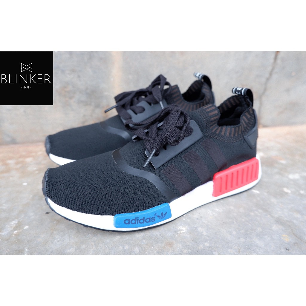 Sepatu Sneakers Sport Adidas NMD R1 Primeknit Black Kualitas Super