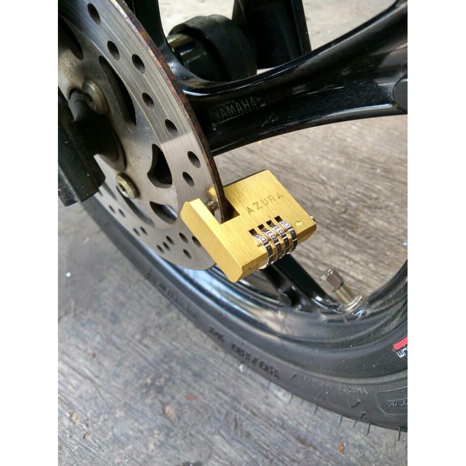 Gembok Cakram Gembok Disc Kuningan, tahan karat, Gembok Motor Yamaha