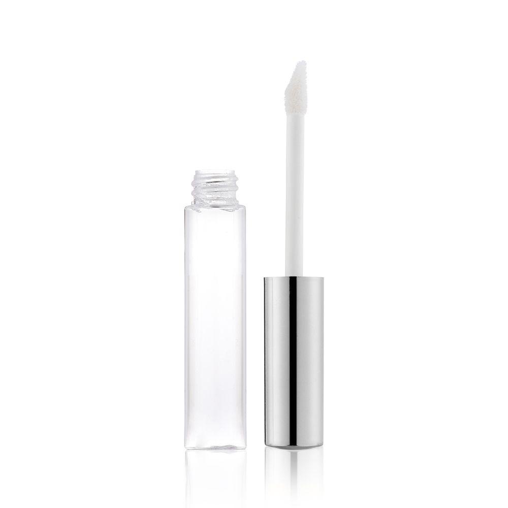 Preva 2/5Pcs Tabung Lip Gloss Dengan Kuas Portable Kosong Bening Ukuran Mini Botol Isi Ulang