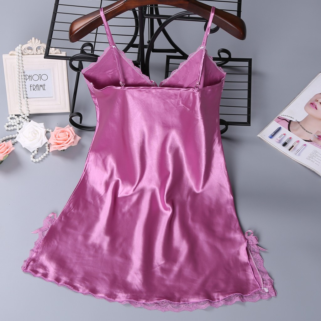 Blackpink Lingerie Lace Mesh Babydoll Baju Tidur Mini 3047