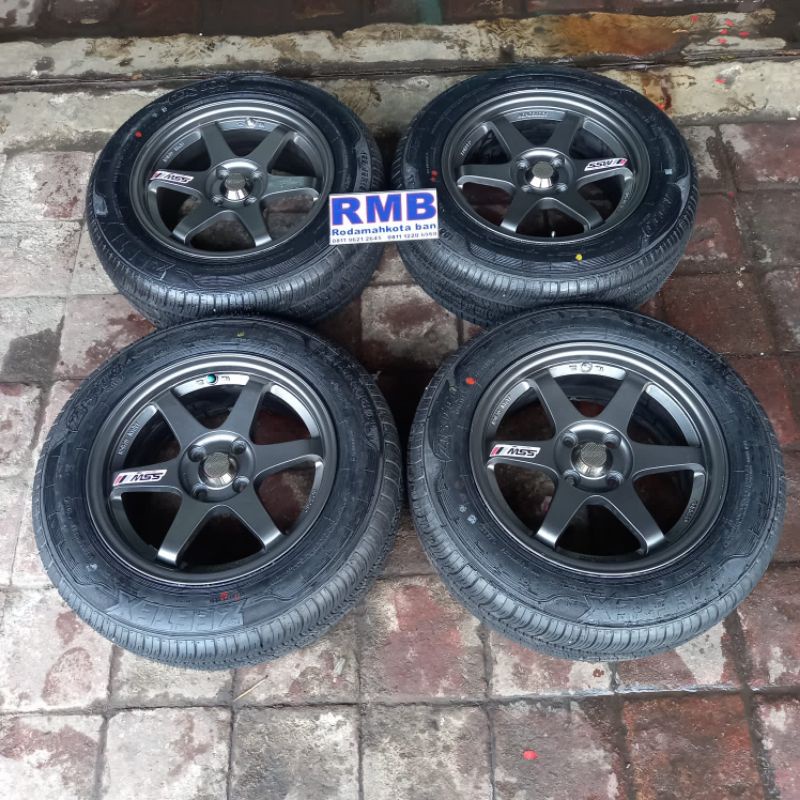 VELG MOBIL SCOND COPOTAN SSW RING 15 + BAN FORCEUM COCOK BUAT AGYA AYLA CALYA BRIO JAZZ S VIOS