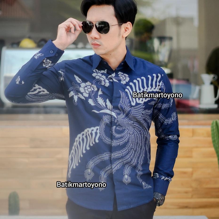 ((TERMURAH)) batik pria lengan panjang premium lapis furing baju batik cowok batik pria lengan panja
