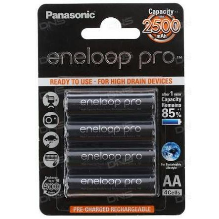 batre / battery / baterai AA cas recargeable eneloop AA pro 2500mah a2 original cas up to 500x