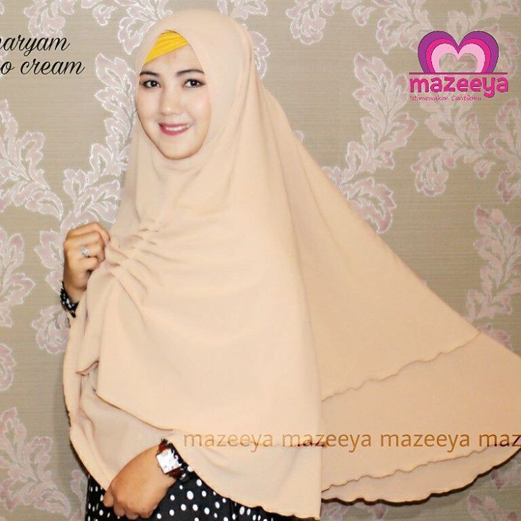Jilbab syari 2 layer