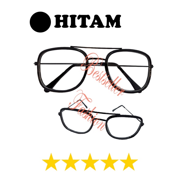 Kacamata Fashion Wanita Pria Lensa Transparan Kacamata Aviator Trendy Kacamata Bingkai Logam Klasik New Trend NOCASE