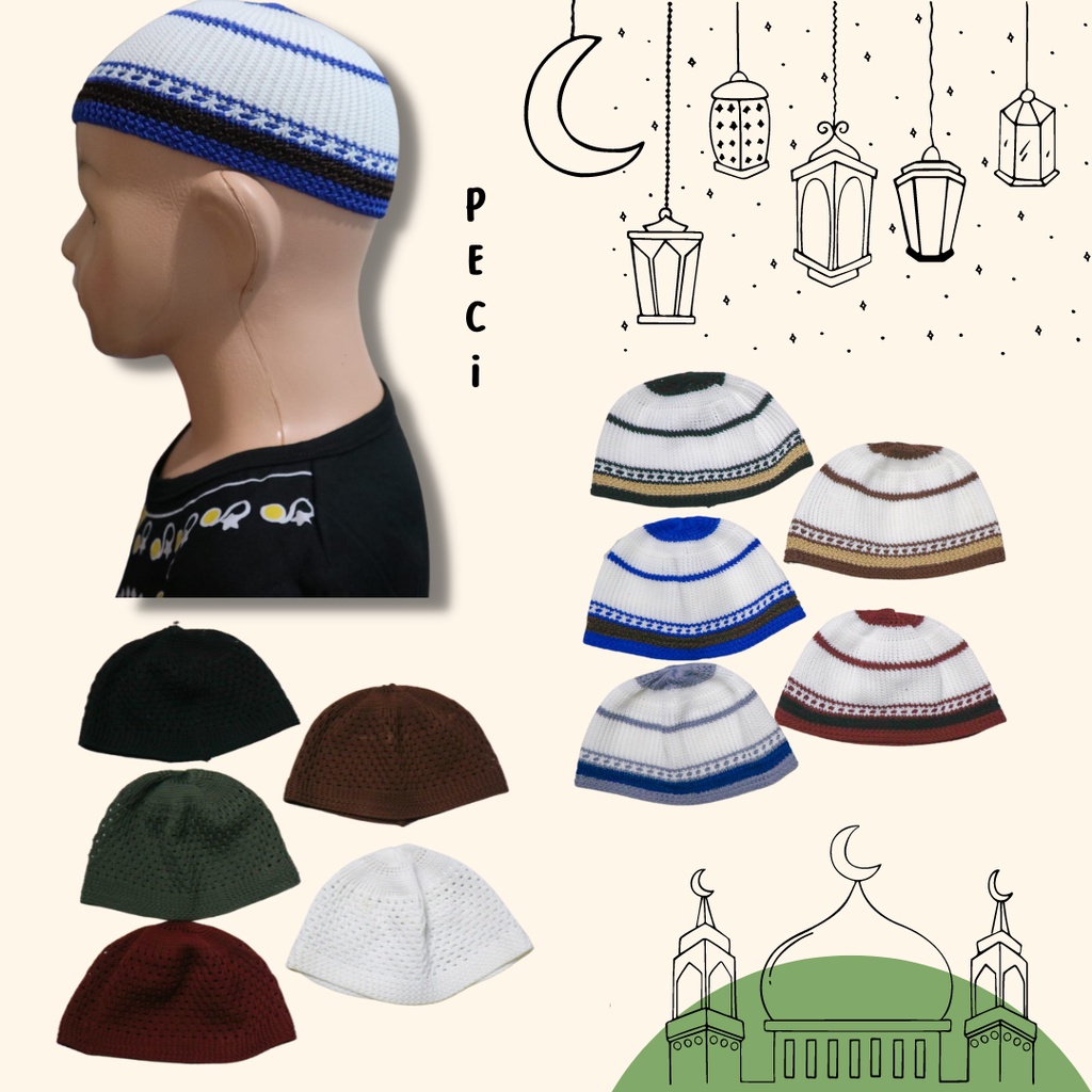 BabynKids - Peci anak - topi sholat anak - peci kupluk bayi / anak