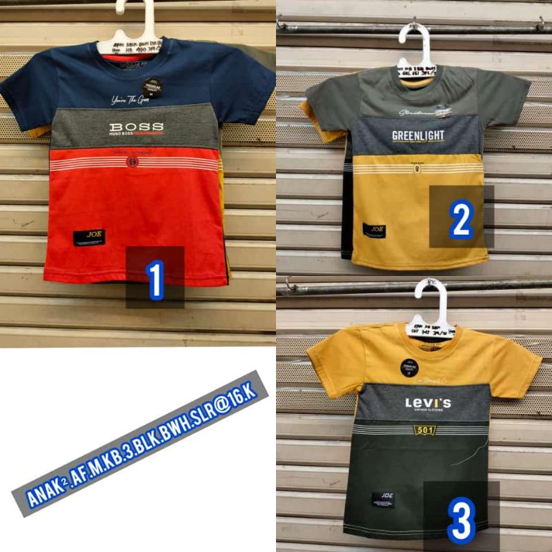 Kaos baju anak distro lengan pendek