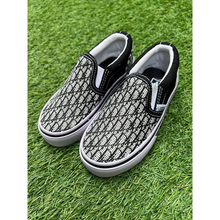 Sepatu Silp On Anak - Sepatu Vans Anak Slip On x Dior - Vans Slip On Anak - Sepatu Anak Slip on