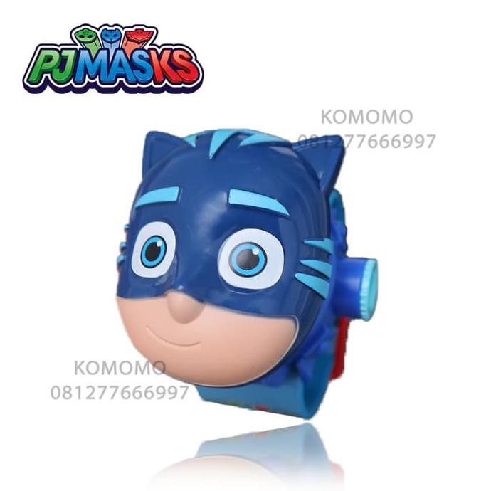 Catboy PJMASKS - Jam Tangan Mainan Anak Laki-laki -Jam Proyektor