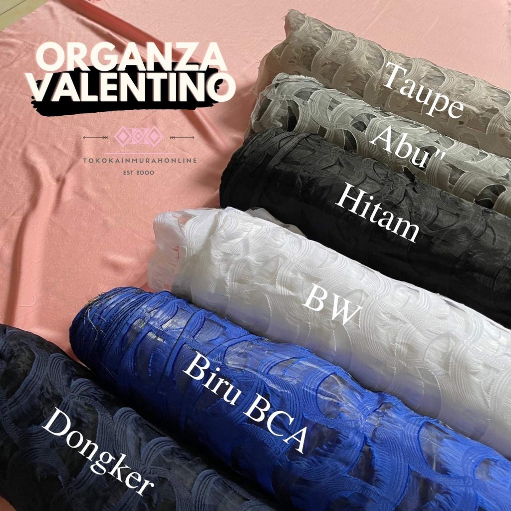 Kain Organza/Organdi Valentino I SANGAT MURAH &amp; KUALITAS TINGGI [Untuk pelengkap dress]