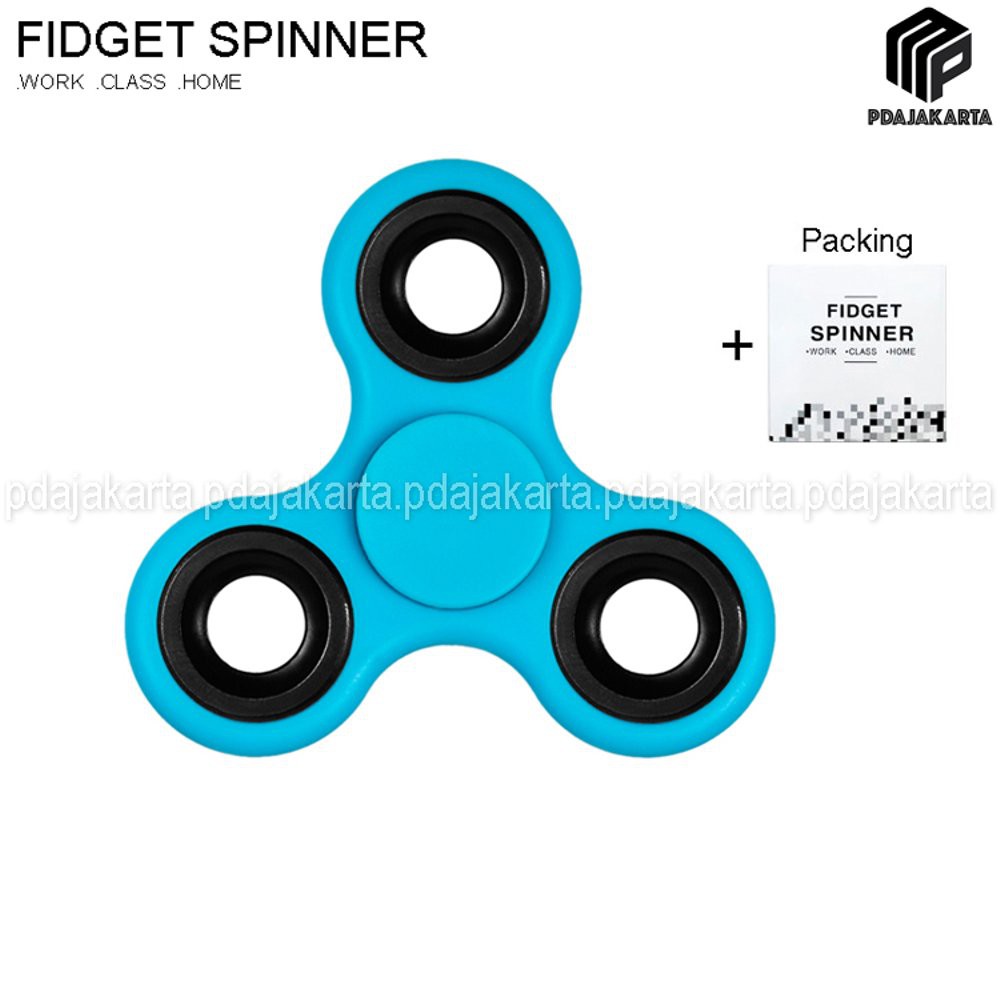 Fidget Spinner & Packing - Biru Laut
