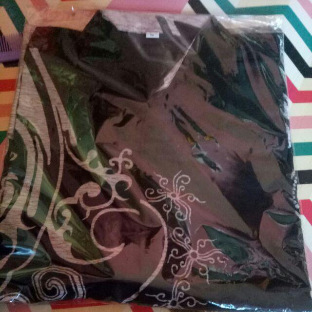 Havi Hrb026 Kemeja Pendek Pekalongan Padi M L Xl Sogan Tulis Halus Kemeja Batik