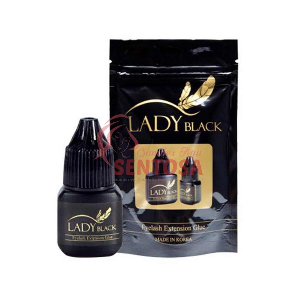 LADY BLACK EYELASH EXTENTION GLUE 5 GR | LEM EYELASH