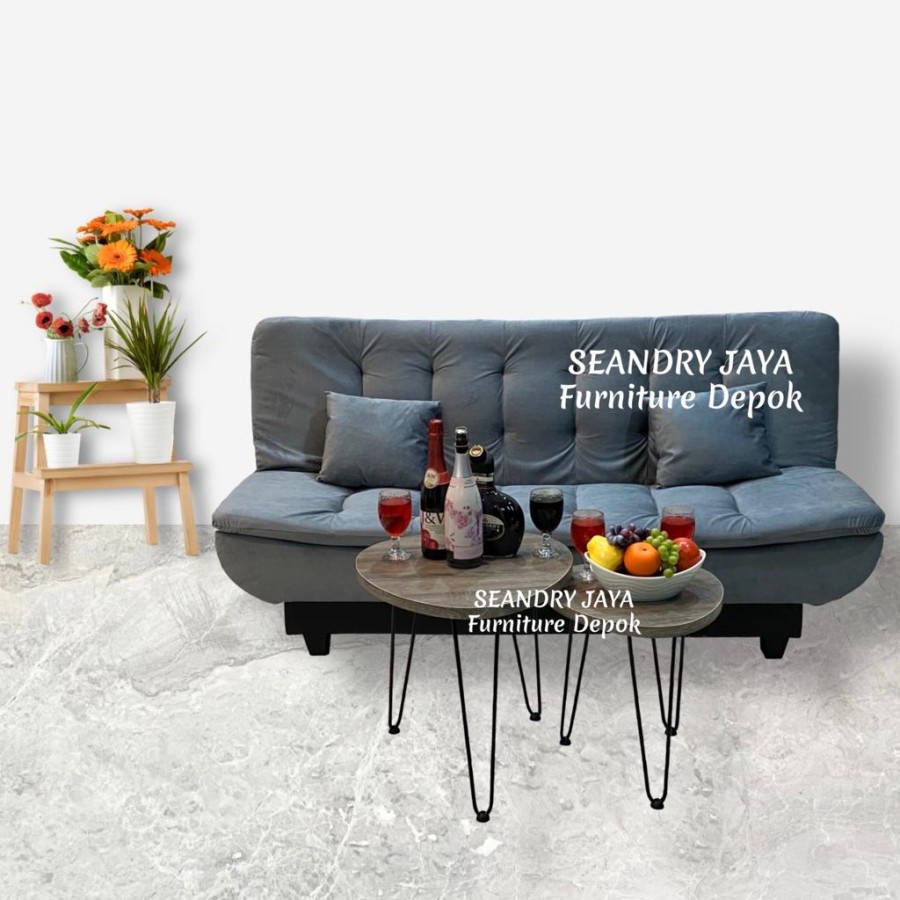 SOFA BED MINIMALIS/BANGKU/KURSI SANTAI/MODERN/KEKINIAN/MEJA TAMU/PROMO MURAH/SEANDRY JAYA FURNITURE 