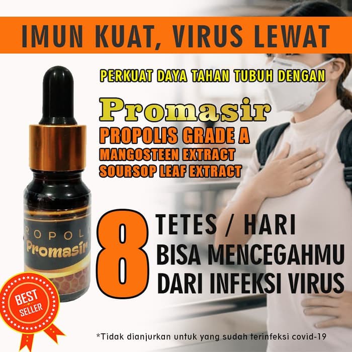 EH037 Propolis Promasir - Mengandung Vitamin C - Suplemen Kekebalan Tubuh