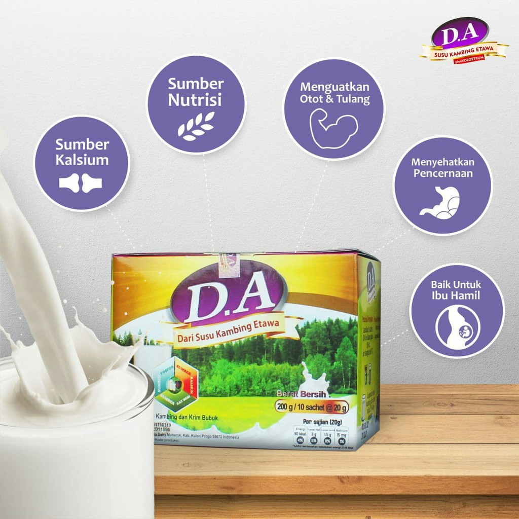 

SUSU KAMBING ETAWA PLUS KOLOSTRUM 10 SACHET DA ORIGINAL