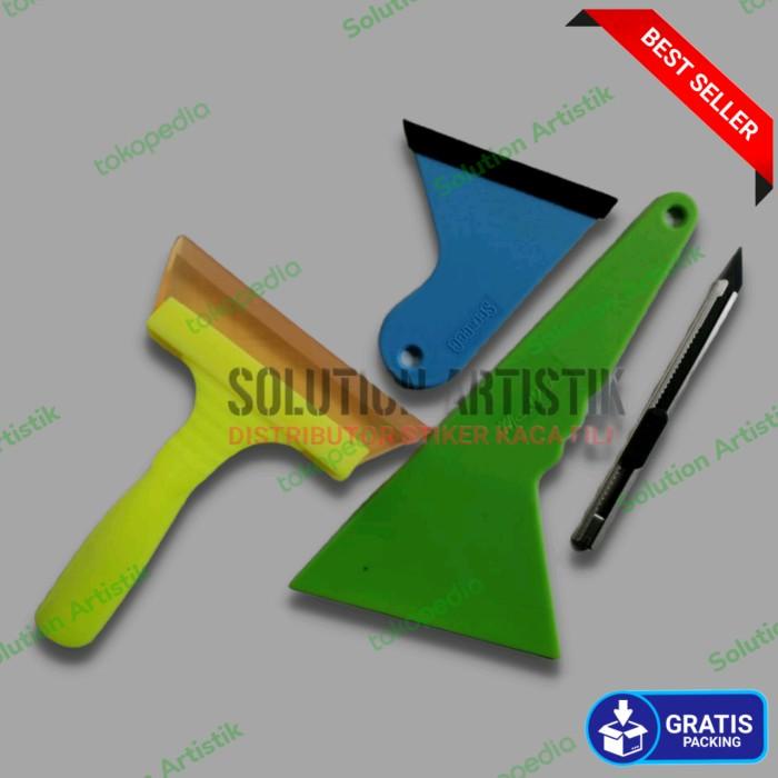 Rakel Kape Alat Pasang Stiker Dan Kaca Film Satu Set