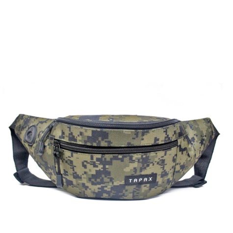 TAS WAISTBAG DISTRO OVAL DOUBLE STRIP TAPAX ORIGINAL | FADHILAH SHOP BJB