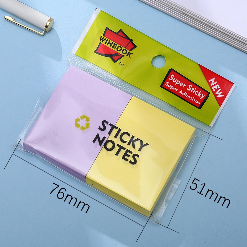 Creativity Sticky Notes Student Notebook Memo Pads Stationery Supply Random Color