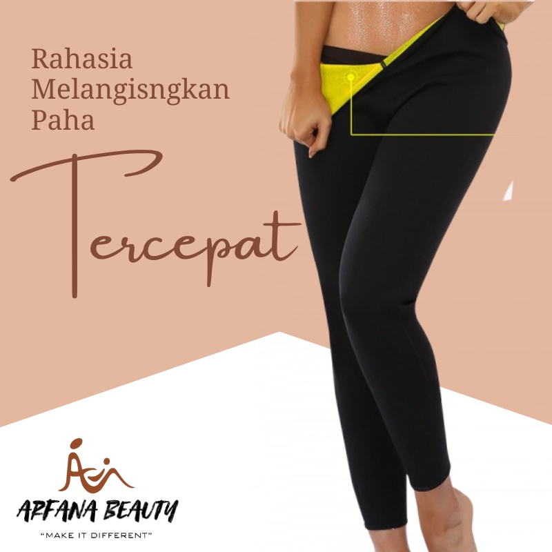 Celana Pelangsing Sport Olahraga Celana Panjang Pelangsing Pembakar lemak Wanita Outdoor Legging Corset Senam Aerobik Gym Zumba Sauna Pakaian Olahraga Long Pants Keringat Original Termurah