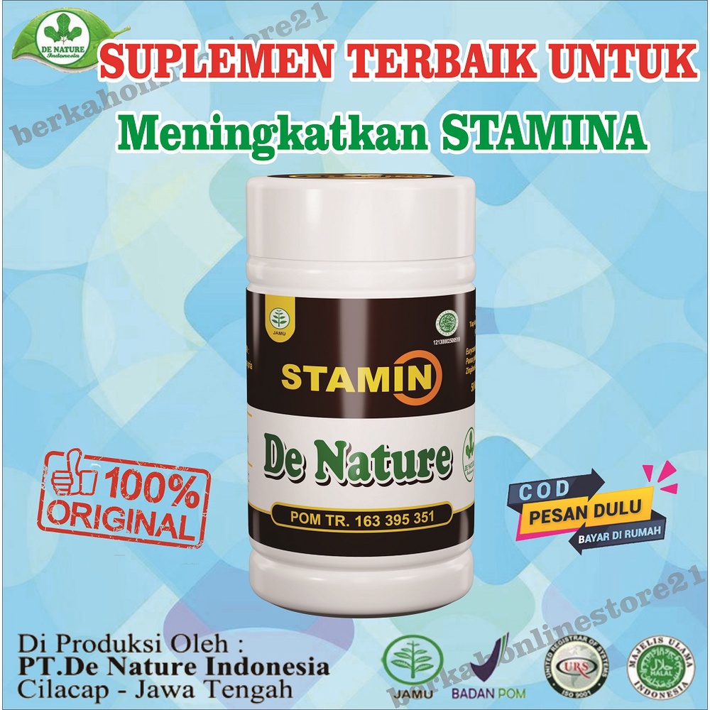 Stamin herbal atasi lemah syahwat, impotensi ej4kulasi dini Herbal De Nature Asli