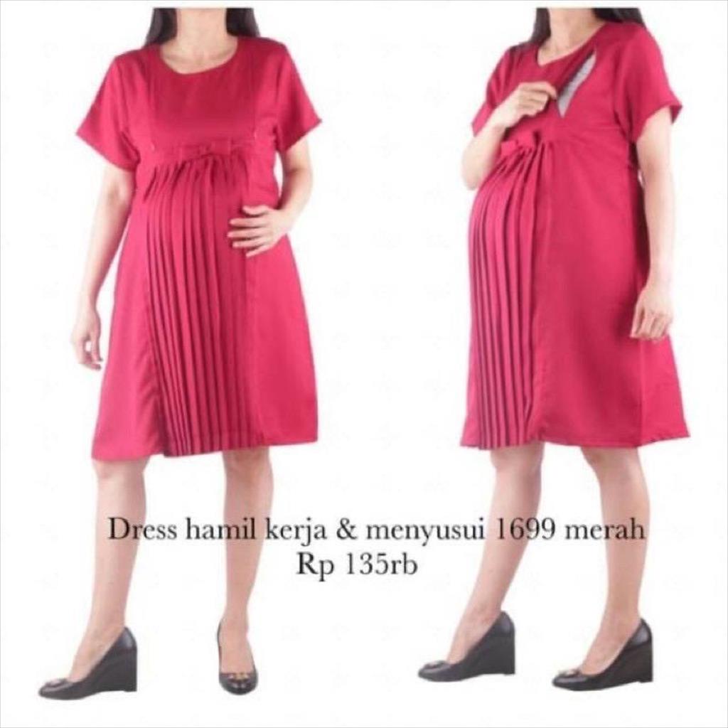 Dress Hamil Menyusui Kerja / Formal 1699