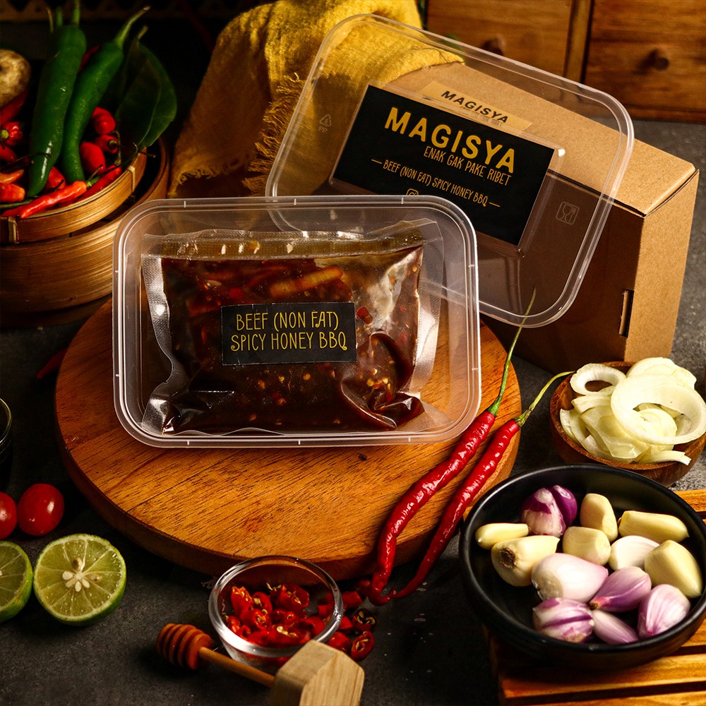 

MAGISYA Sliced Beef (Non Fat) Spicy Honey BBQ 225gr