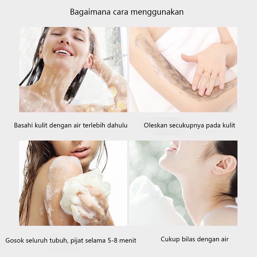 Sabun Mandi Cair Lumpur Vulkanik  Melembabkan Kulit  Body Wash 250g Secara Efektif Membersihkan Kulit   Membuat Kulit Segar Dan Nyaman