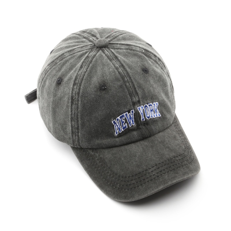 HATSAVENUE-234 Baseball Cap Model Wash Denim Luntur Lembut Bordir New York