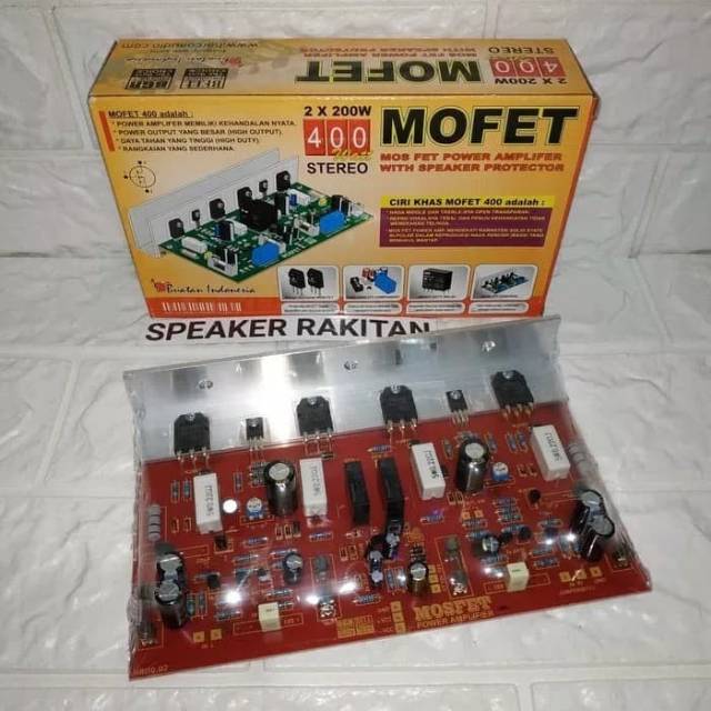 Kit Power Amplifier Stereo MOFET 400Watt