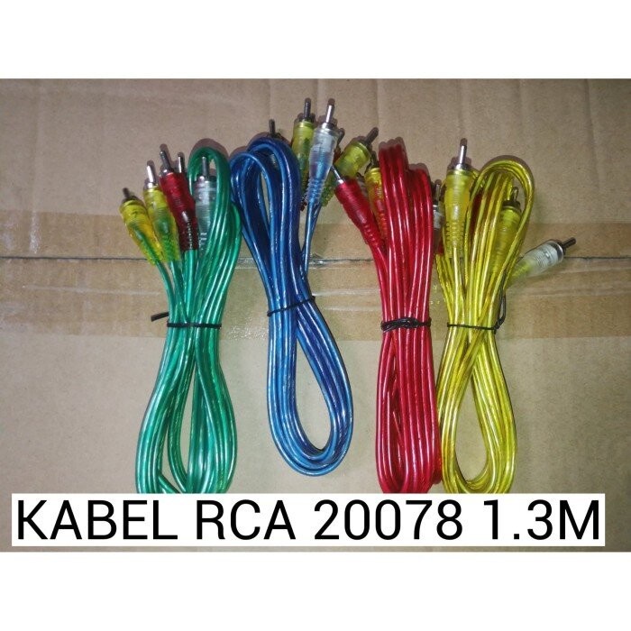 Kabel 2 RCA to 2 RCA Male Transparant 1,5 Meter/5 Meter