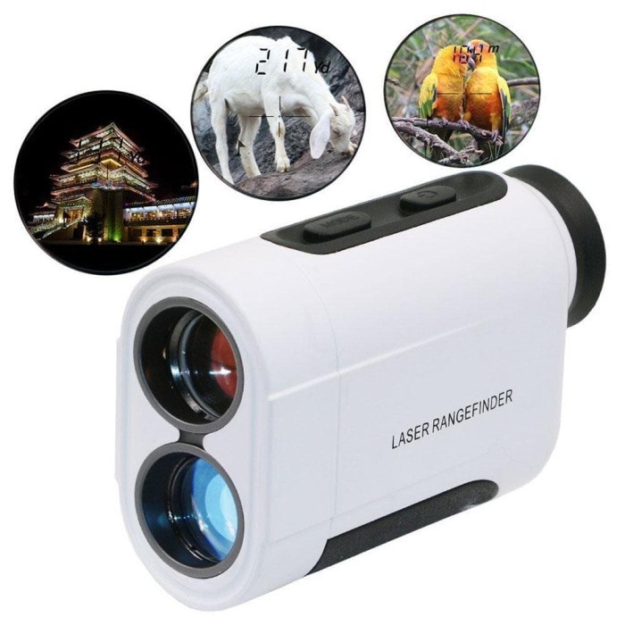 Telescope Laser Range Finder Hunting 600M Pembesaran 6X