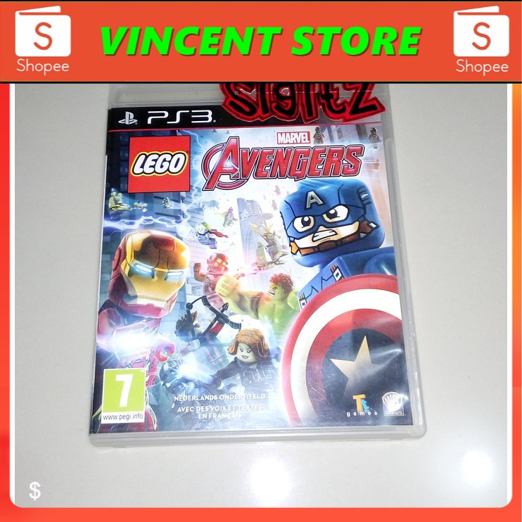 PRODUK ORIGINAL bd PS3 kaset game LEGO AVENGERS MARVEL