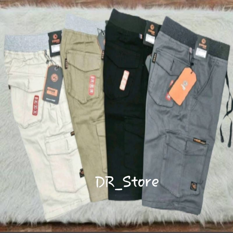 CELANA PENDEK CARGO RIP SAKU SAMPING SIZE 27_33
