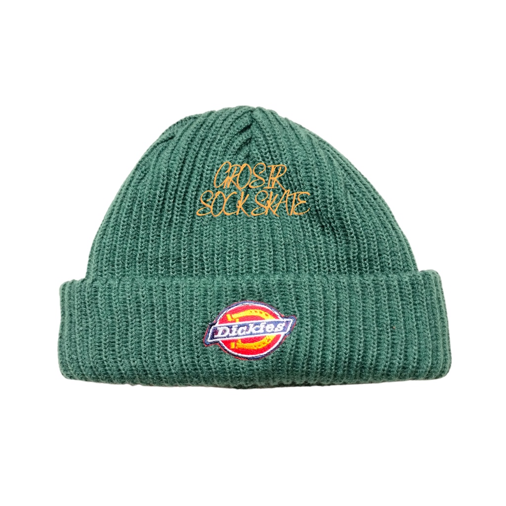 SHORT BEANIE HAT PREMIUM DISTRO DICKIES GREY
