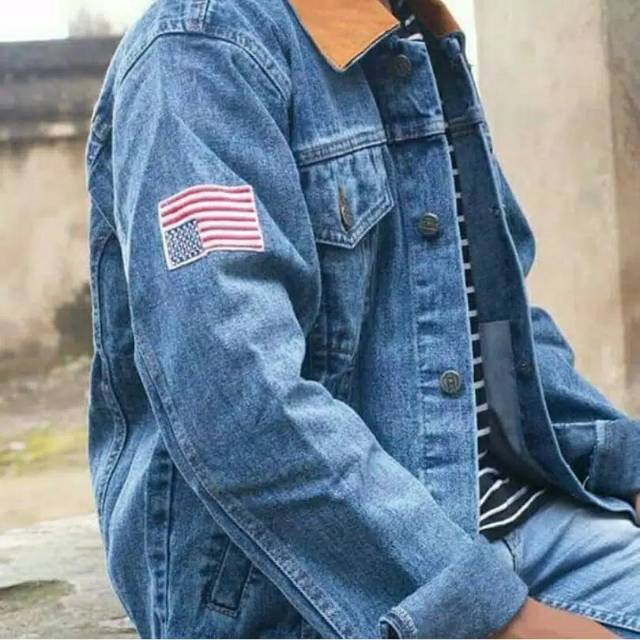 Jaket Jeans Denim Dilan 1990 - Hitam / Bioblitz / Biowash / Biru Dongker